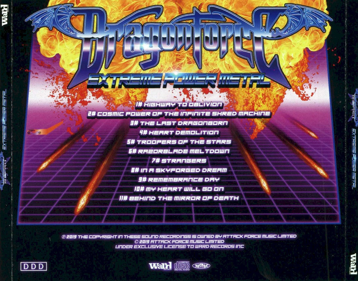 DragonForce – Extreme Power Metal — back cover