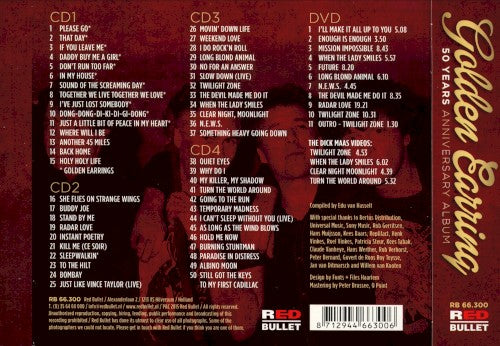Golden Earring – 50 Years Anniversary Album — back cover