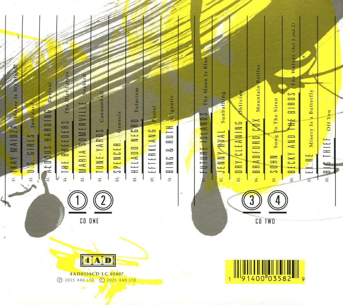 Various Artists – Bills & Aches & Blues — back cover