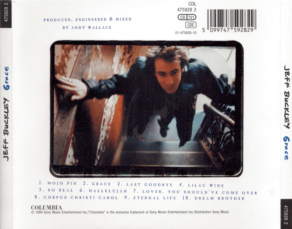 Jeff Buckley – Grace — back cover
