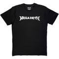 Megadeth Unisex T-Shirt: Logo Mono (Black)