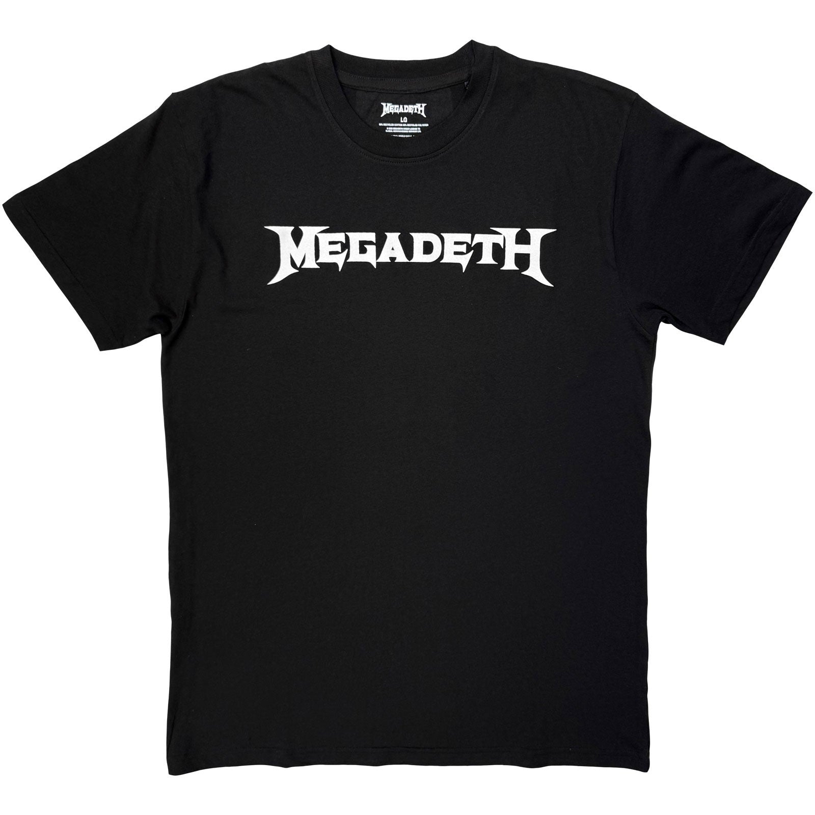 Megadeth Unisex T-Shirt: Logo Mono (Black)