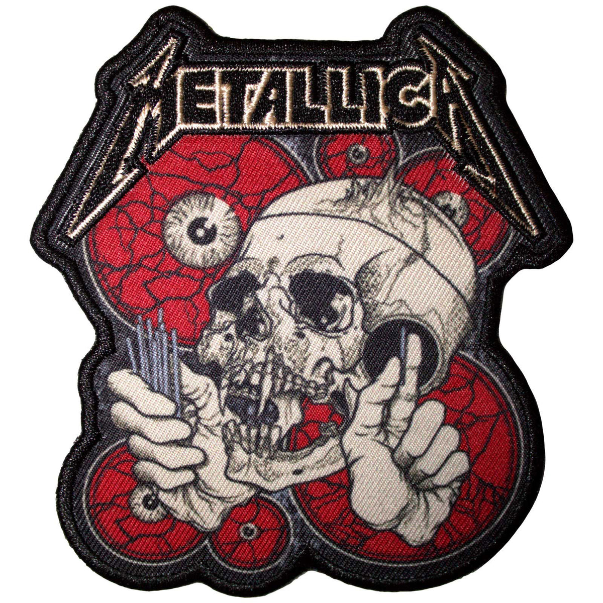 Metallica Standard Patch: The Shortest Straw Red Eyes