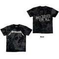 Metallica Unisex T-Shirt: Justice (Black) (Wash Collection) (Back Print)
