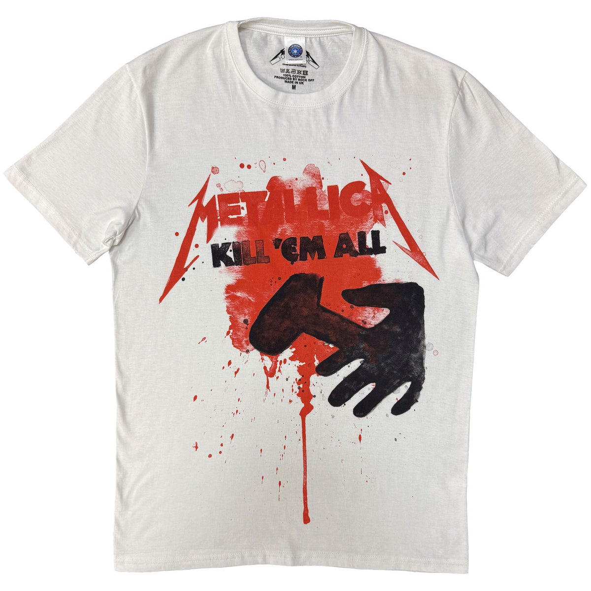 Metallica Unisex T-Shirt: Kill Them All Splats (White)