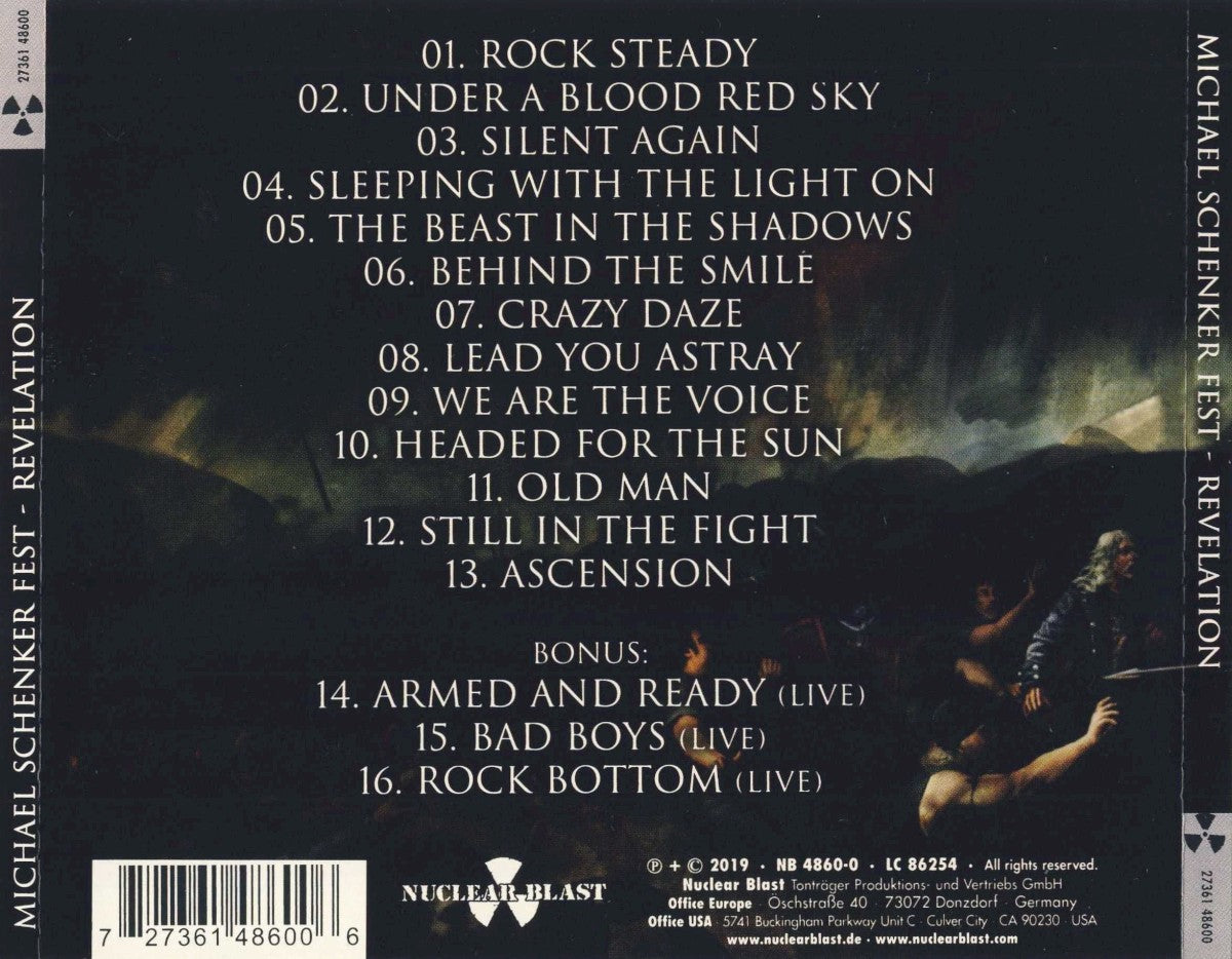 Michael Schenker Fest – Revelation — back cover
