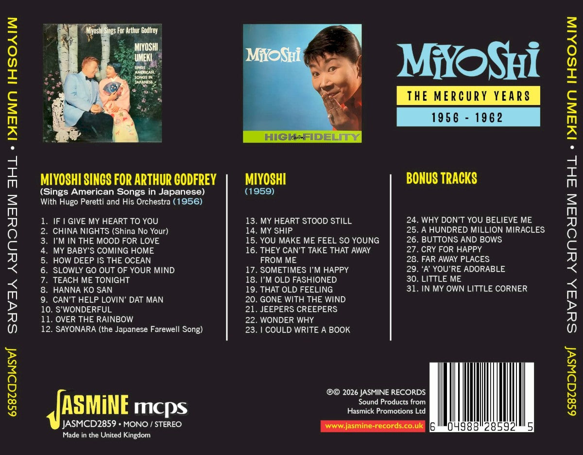 Miyoshi Umeki – The Mercury Years, 1956–1962 — back cover