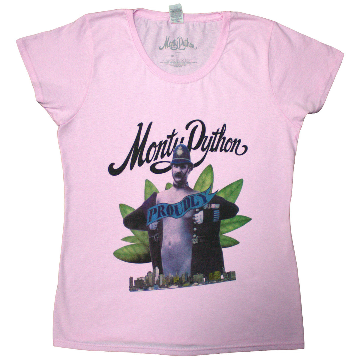 Monty Python Ladies T-Shirt: Proudly (Pink)