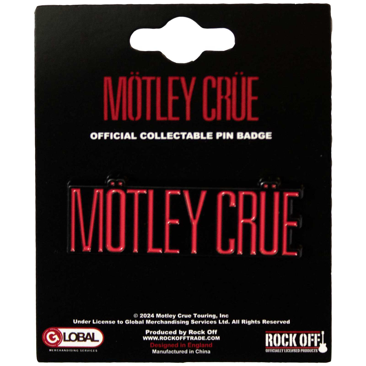 Motley Crue Pin Badge: Logo