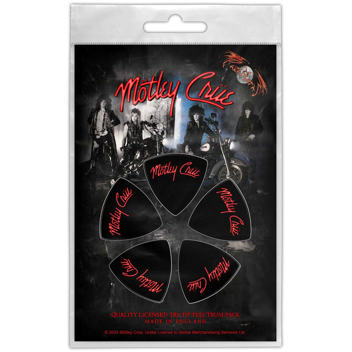 Motley Crue Tri-Tip Plectrum Pack: Logo