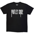 Motley Crue Unisex T-Shirt: Logo Mono (Black)
