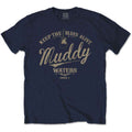 Muddy Waters Unisex T-Shirt: Keep The Blues Alive (Navy Blue)