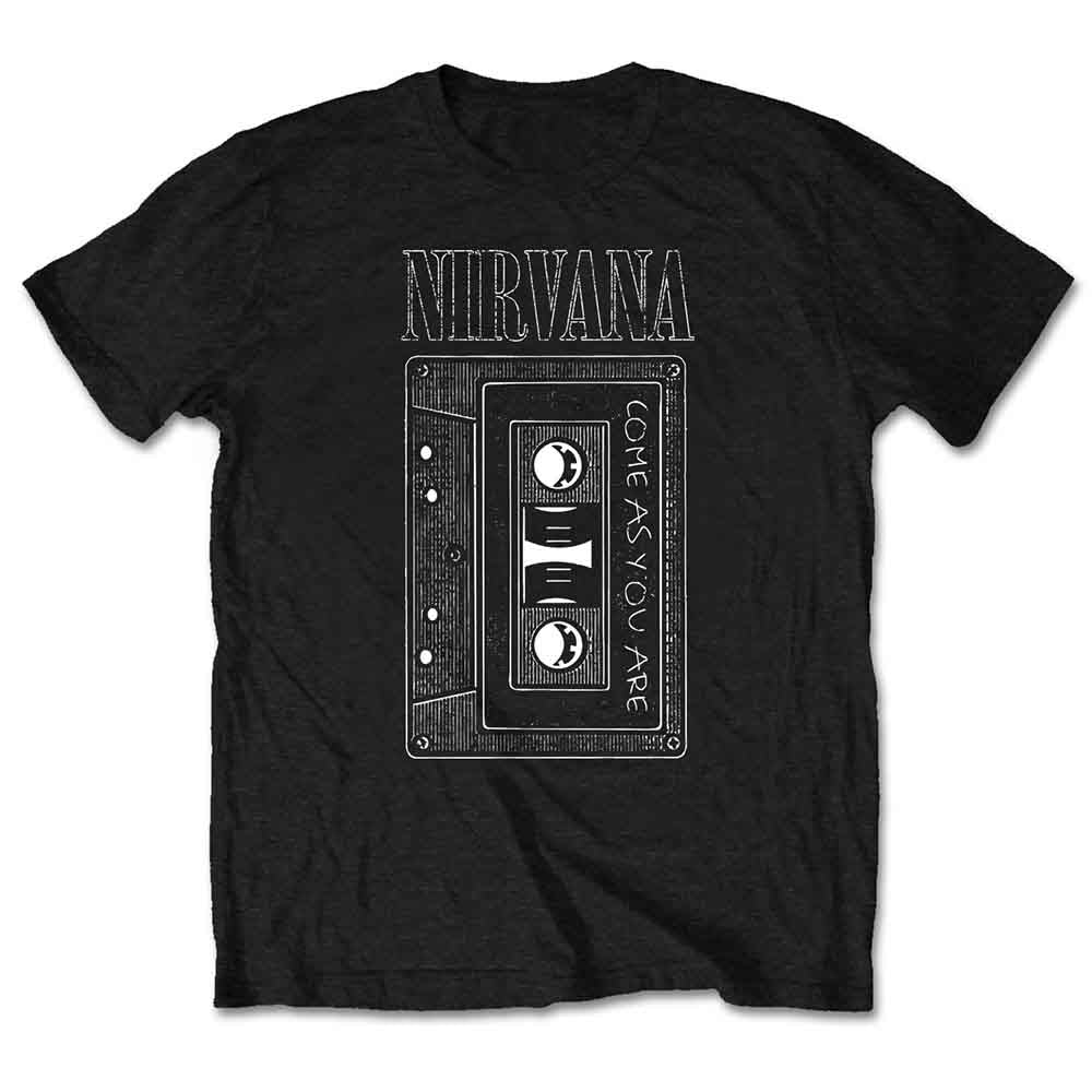 Nirvana Unisex T-Shirt: As You Are Tape (Black)