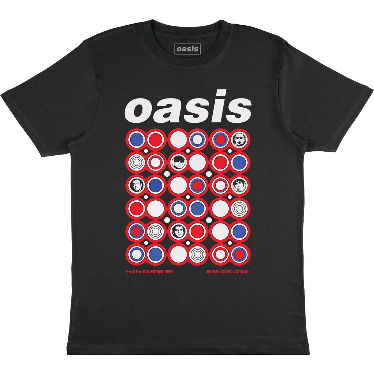 Oasis Unisex T-Shirt: Earl's Court (Black)