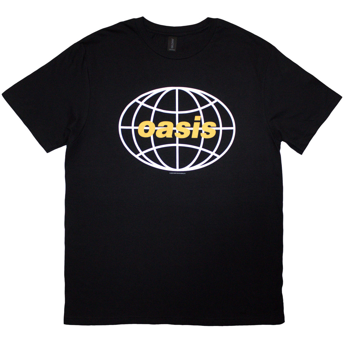 Oasis Unisex T-Shirt: Globe Logo (Black)