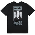 Oasis Unisex T-Shirt: London 25 July Event (Black) (Back Print & Ex-Tour)
