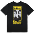 Oasis Unisex T-Shirt: Manchester 11 July Event (Black) (Back Print & Ex-Tour)