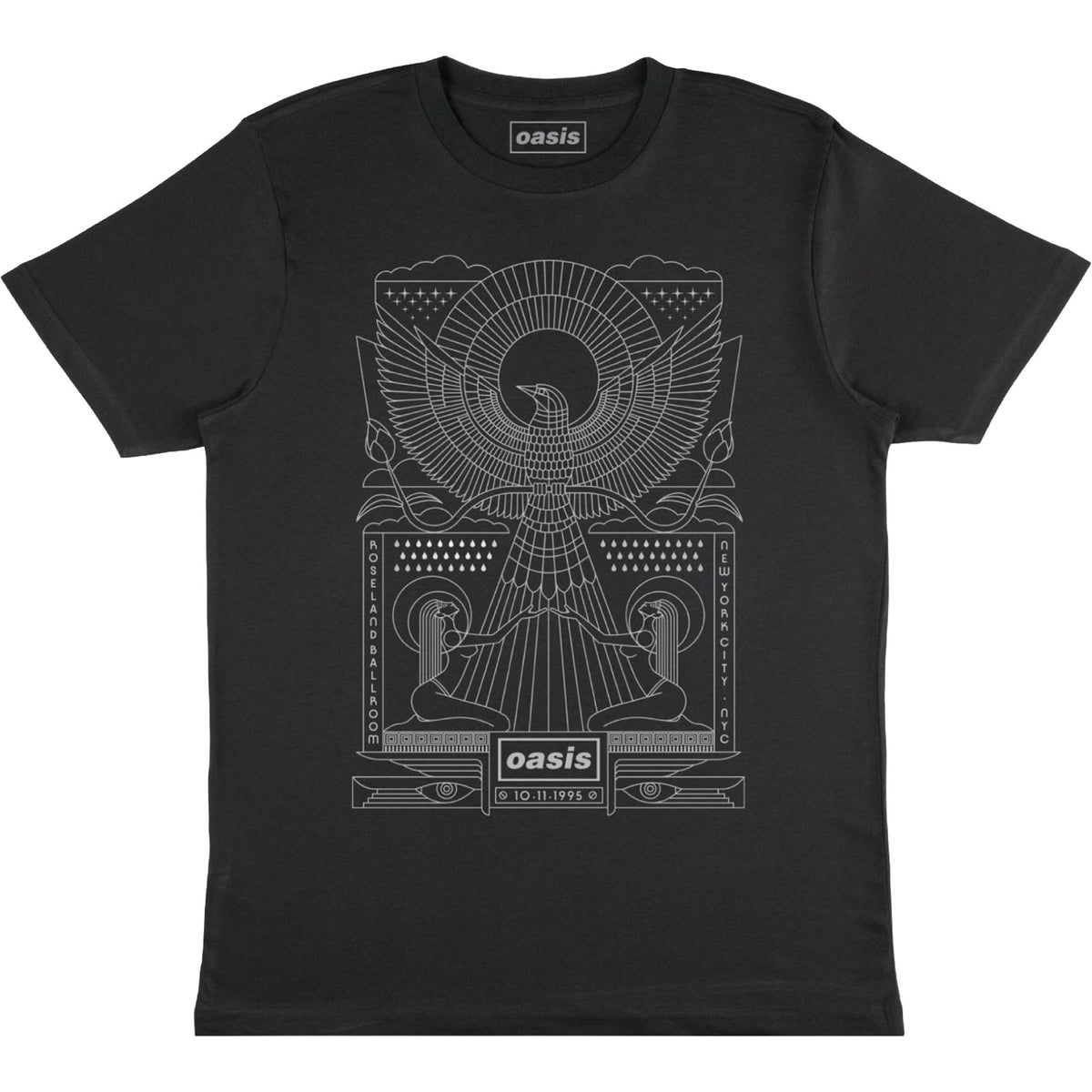 Oasis Unisex T-Shirt: Roseland Ballroom (Black)