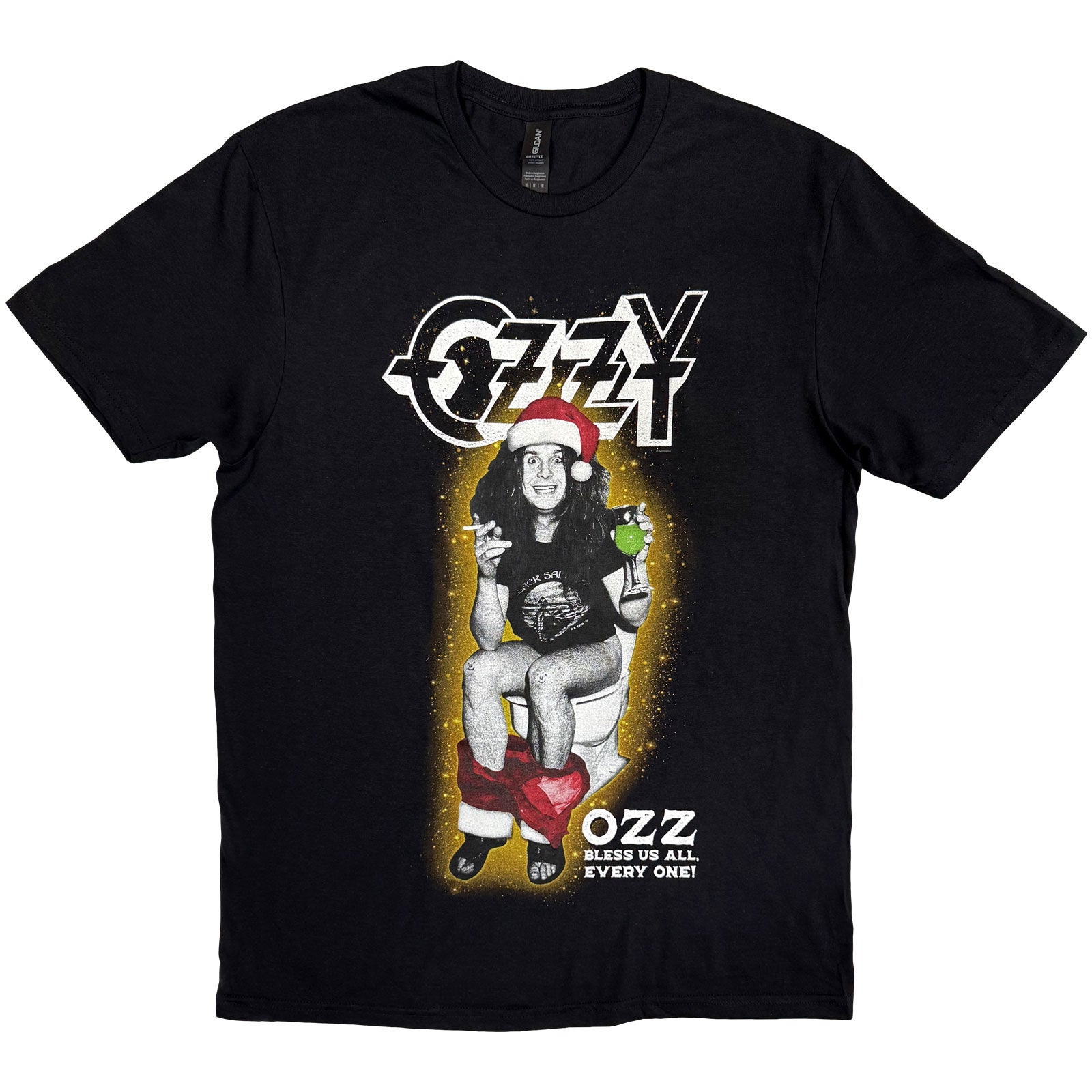Ozzy Osbourne Unisex T-Shirt: Ozz Bless Us All (Black)