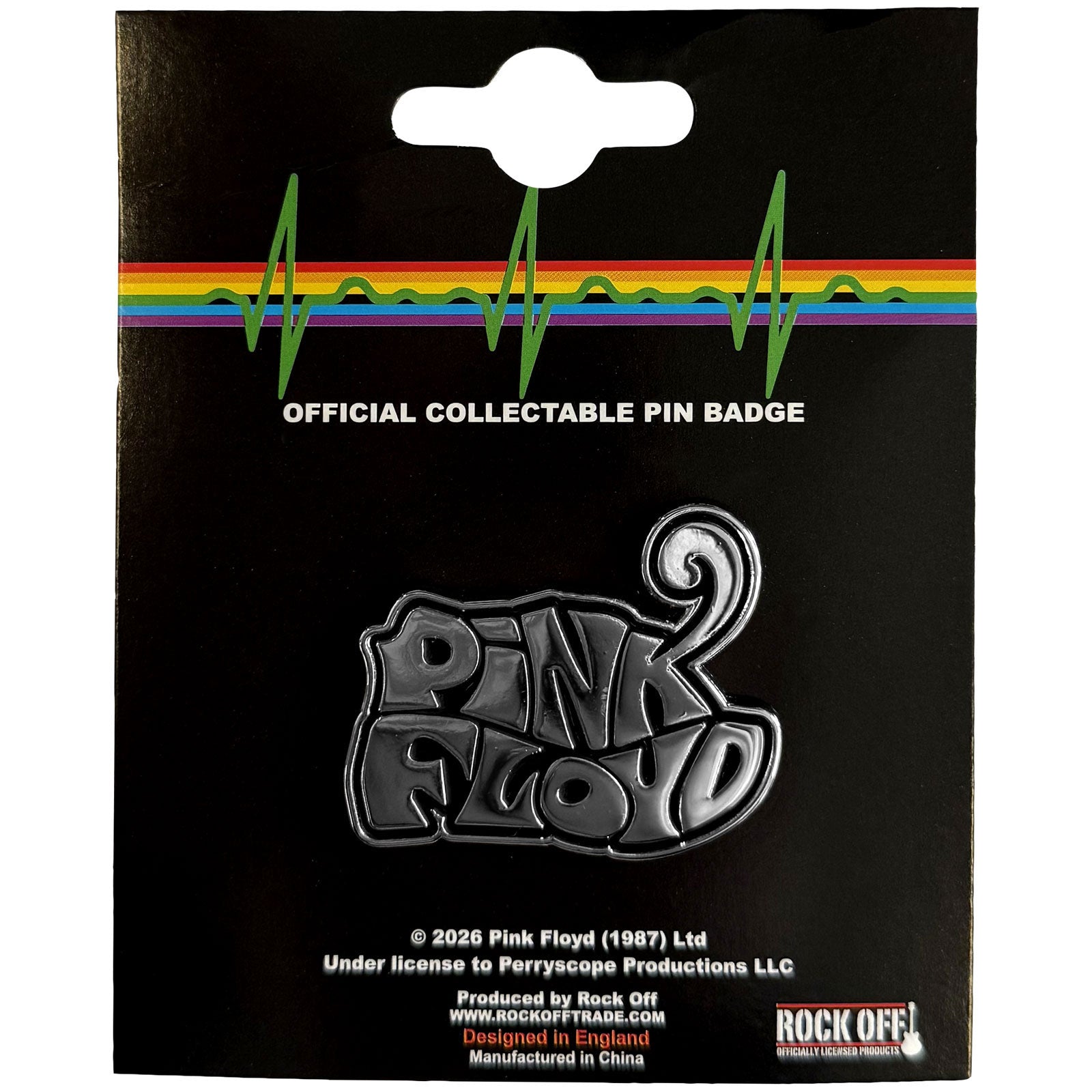 Pink Floyd Pin Badge: Swirl Logo