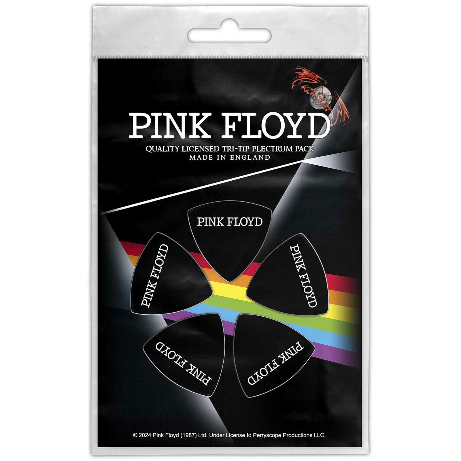 Pink Floyd Tri-Tip Plectrum Pack: Logo