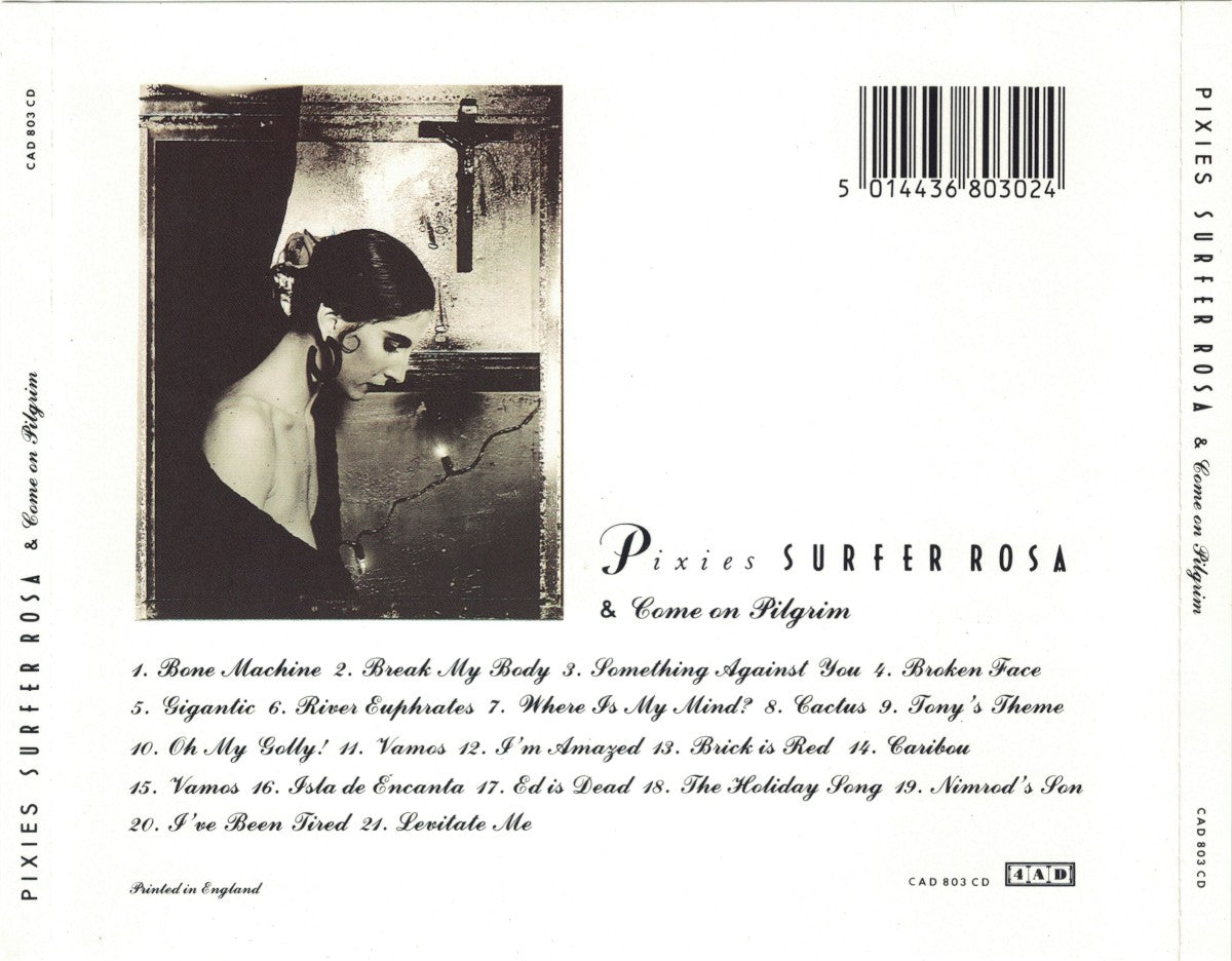 Pixies – Surfer Rosa / Come On Pilgrim — back cover
