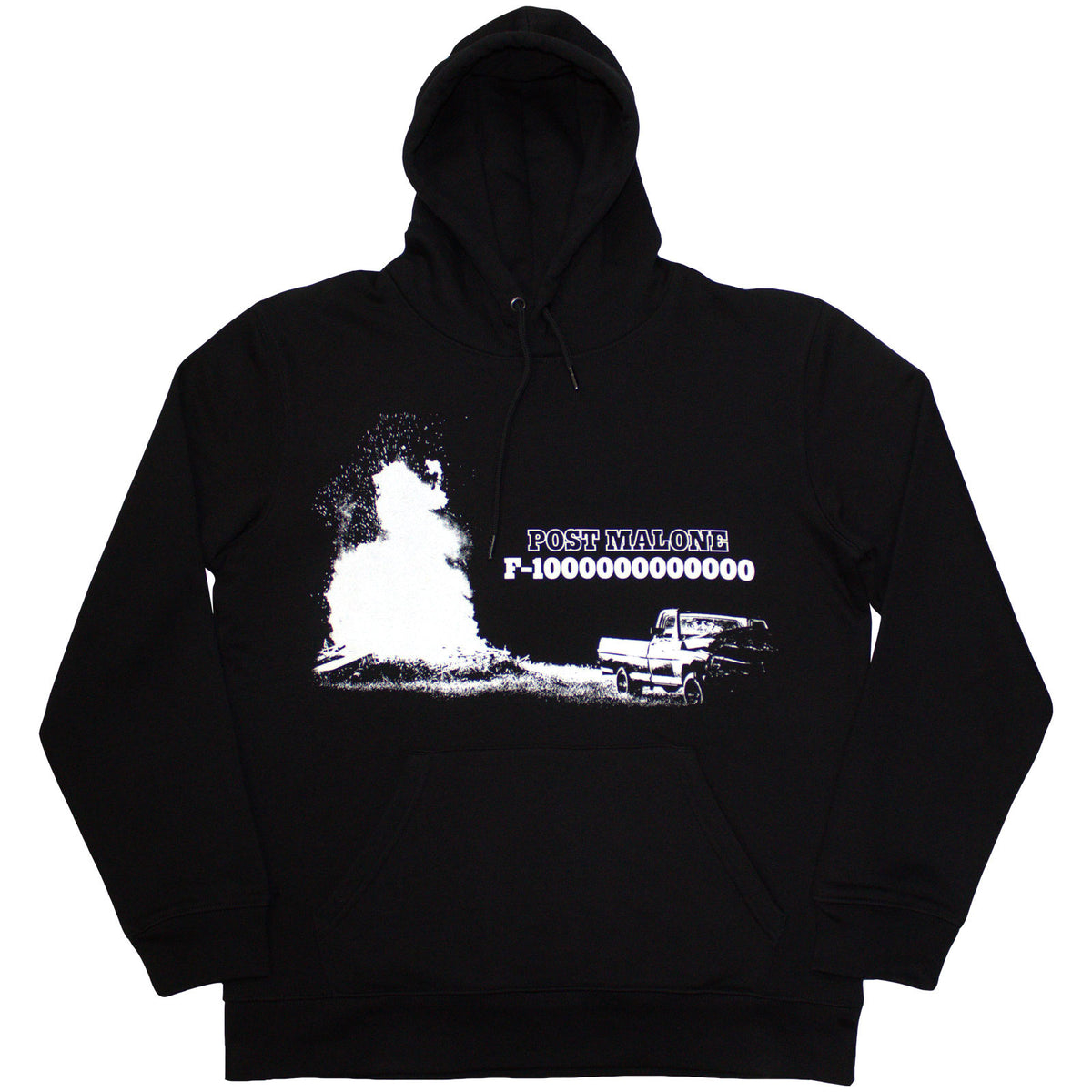 Post Malone Unisex Pullover Hoodie: Truck (Black)