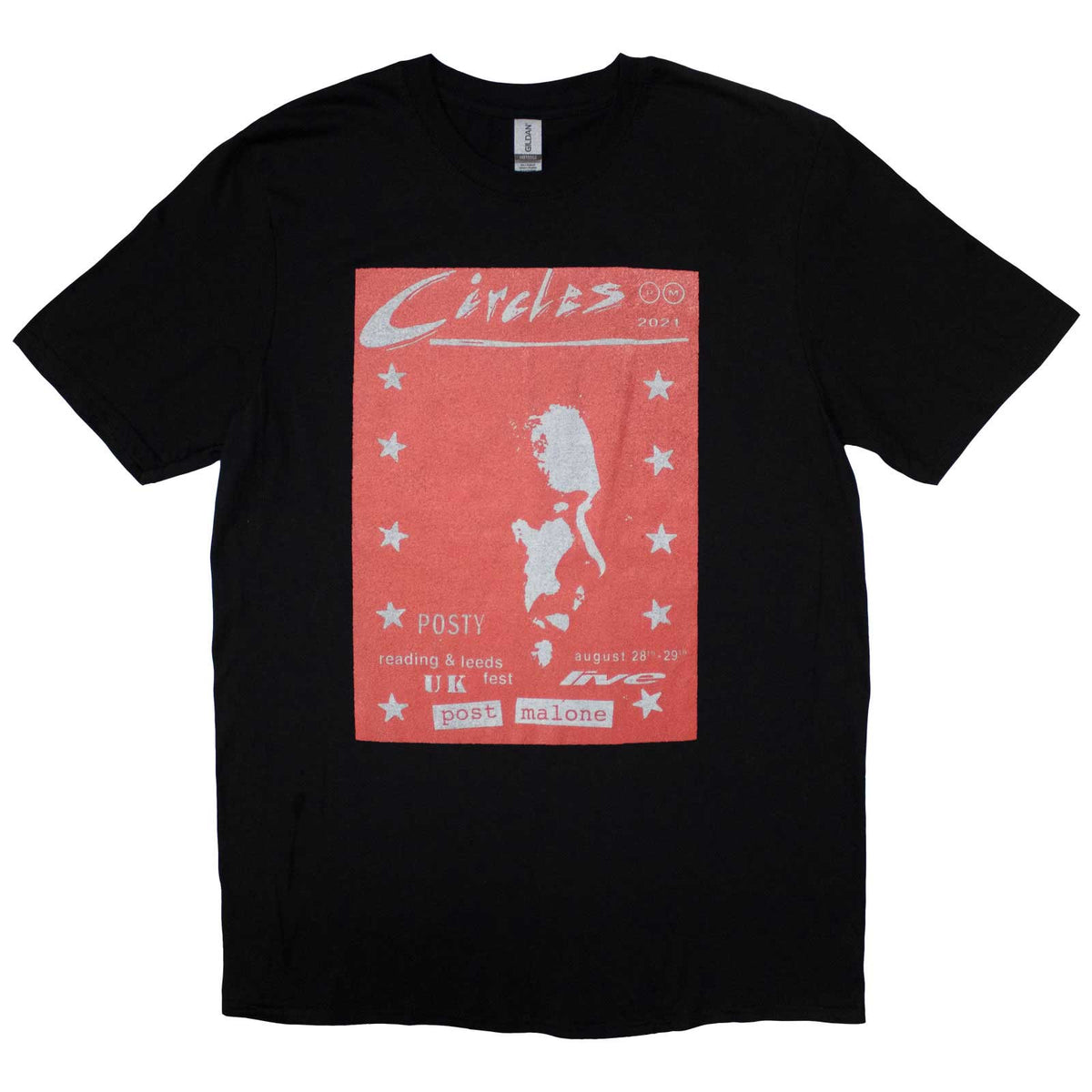 Post Malone Unisex T-Shirt: Circles Live (Black) (Ex-Tour)