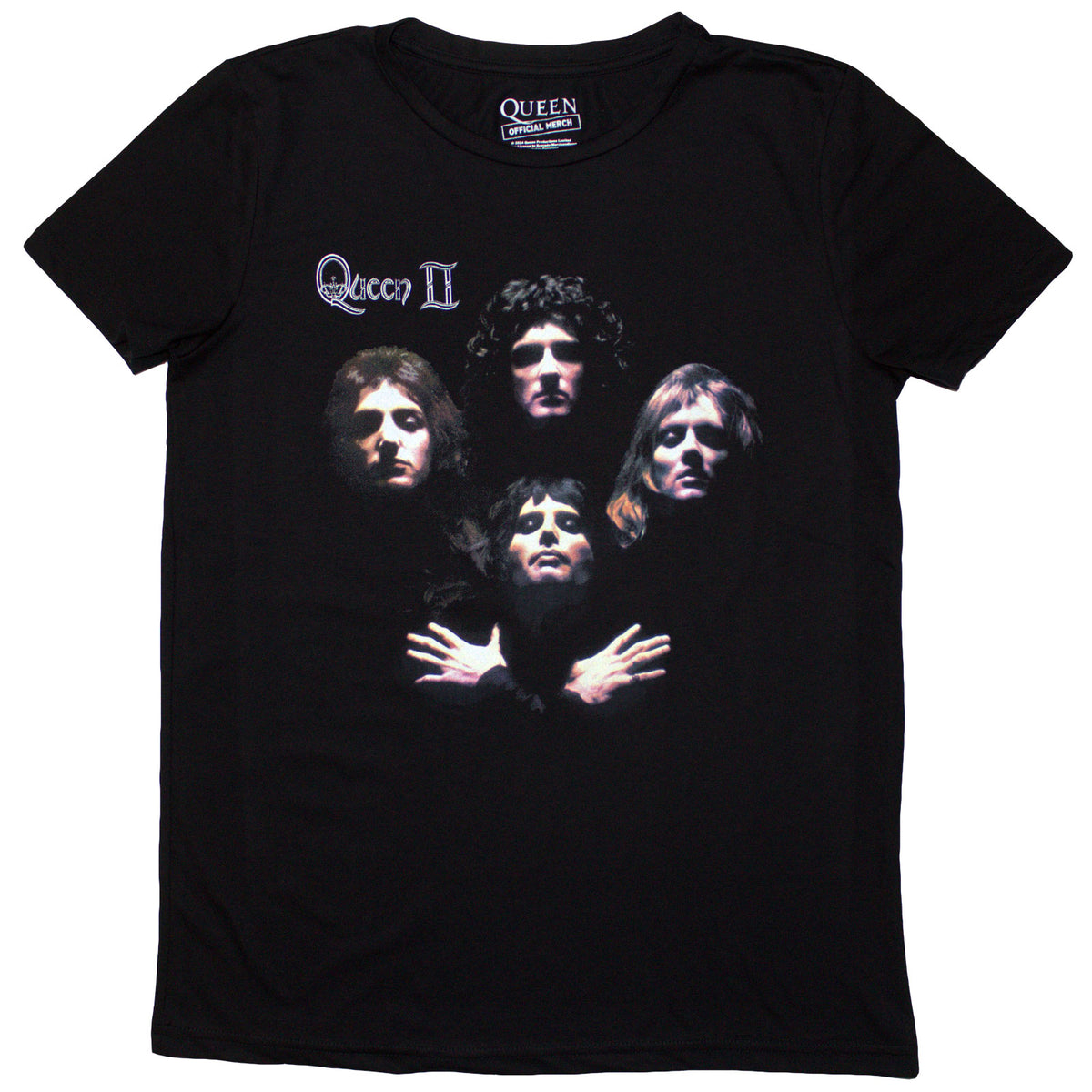 Queen Ladies T-Shirt: Bo Rhap Classic (Black)