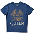 Queen Unisex T-Shirt: Crest (Denim Blue)