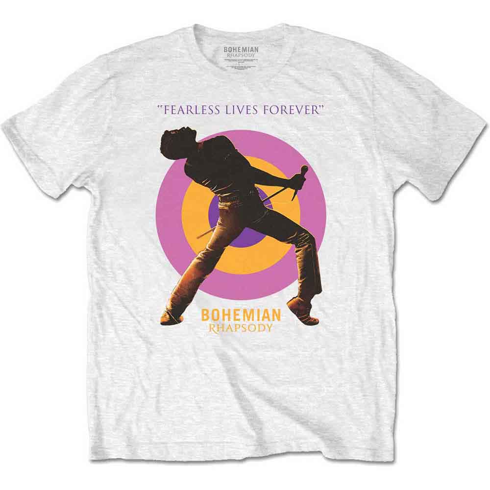 Queen Unisex T-Shirt: Fearless (White)