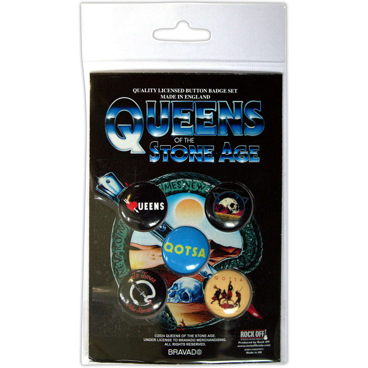 Queens Of The Stone Age Button Badge Pack: Logos