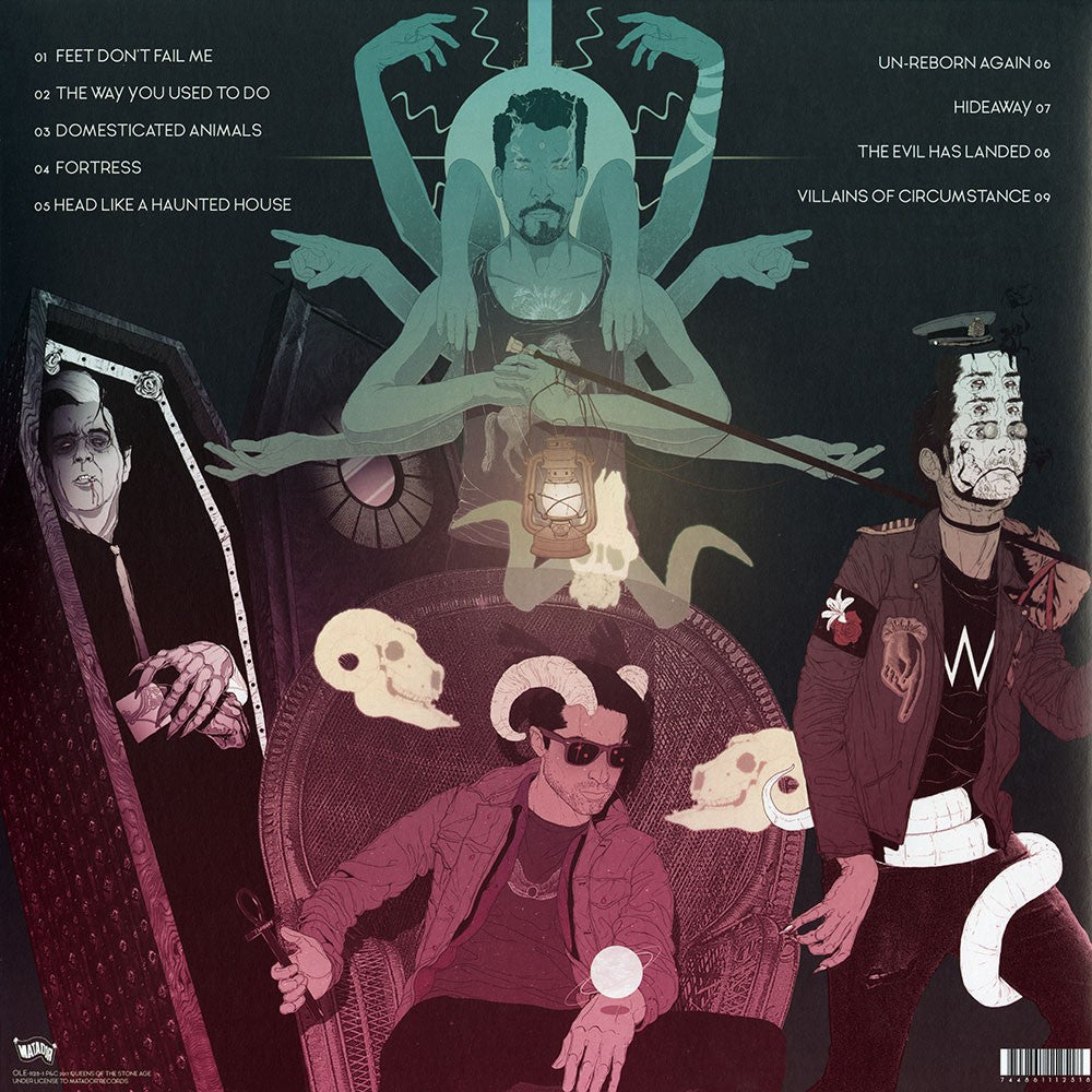 Queens of the Stone Age – Villains — back cover