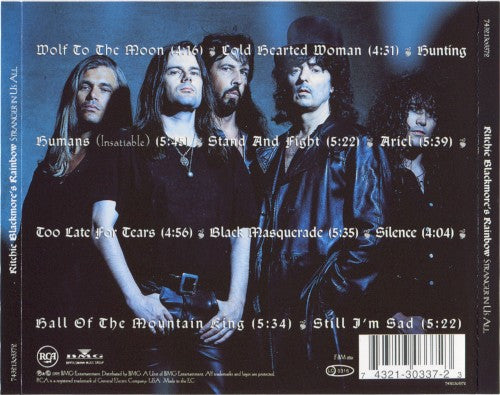 Rainbow – Stranger in Us All — back cover