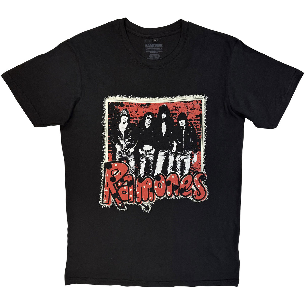 Ramones Unisex Premium Carbon T-Shirt: Graffiti (Black)