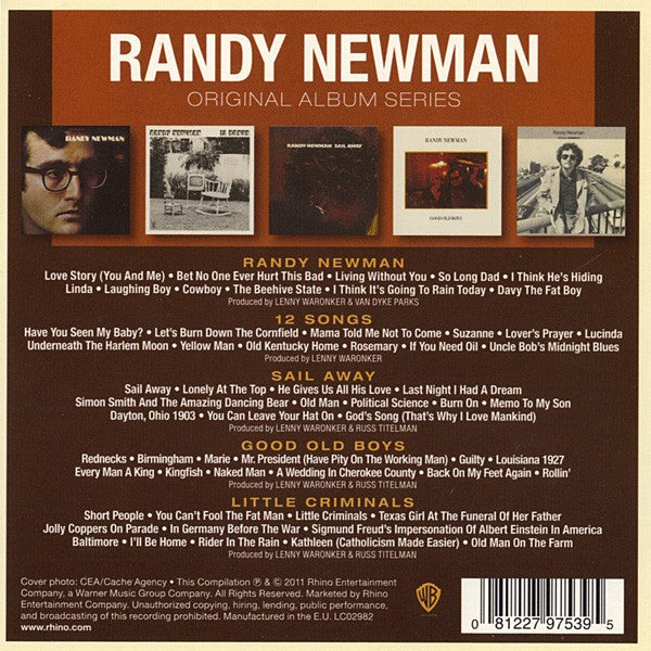 Randy Newman – Original Album Series — back cover
