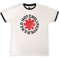 Red Hot Chili Peppers Unisex Ringer T-Shirt: Logo Ringer (White)