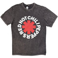 Red Hot Chili Peppers Unisex Stone Wash T-Shirt: Classic Asterisk (Charcoal Grey)