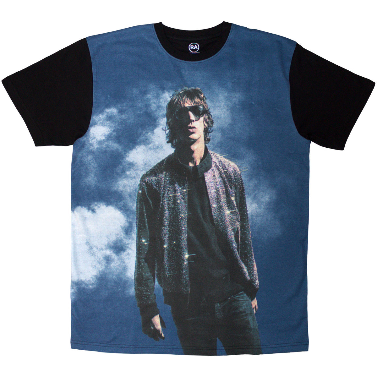 Richard Ashcroft Unisex T-Shirt: Glitter Jacket (Black) (All Over Print)