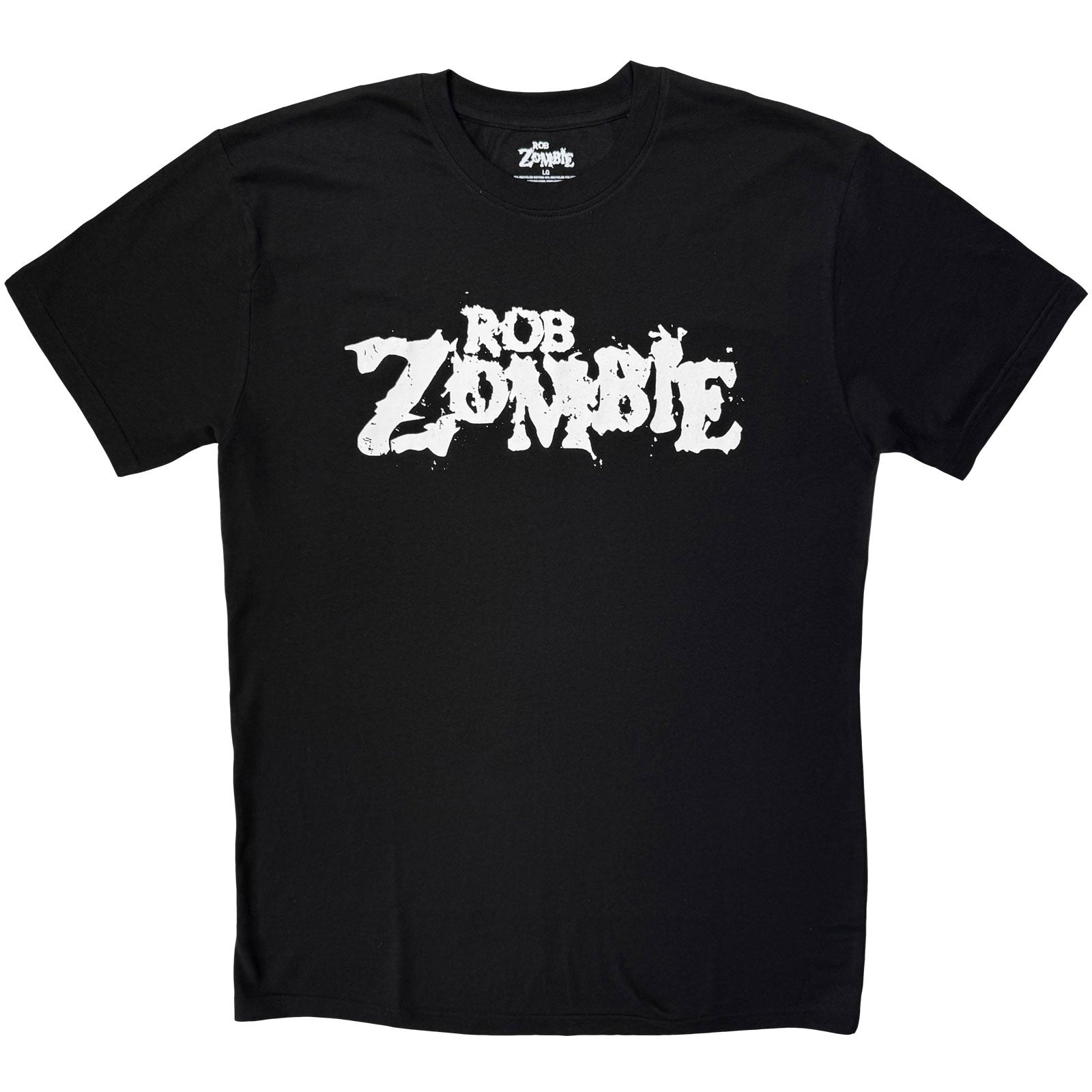 Rob Zombie Unisex T-Shirt: Logo Mono (Black)