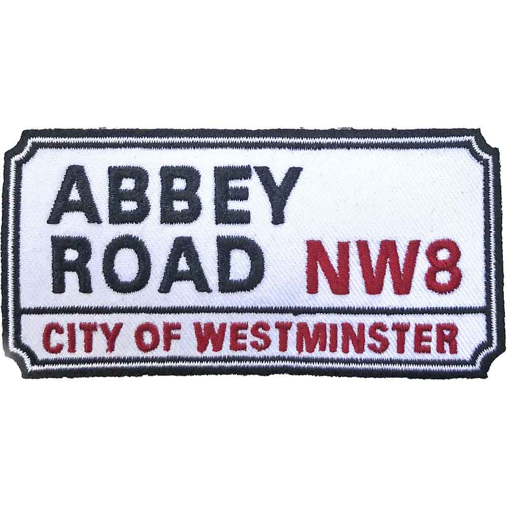 Rock Off Standard Patch: Abbey Road NW London Sign