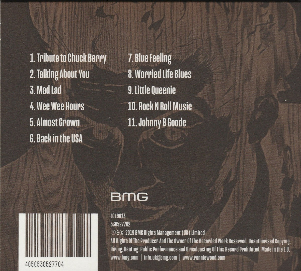 Ronnie Wood with his Wild Five – Mad Lad: A Live Tribute to Chuck Berry — back cover