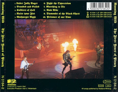 Running Wild – The First Years Of Piracy — back cover