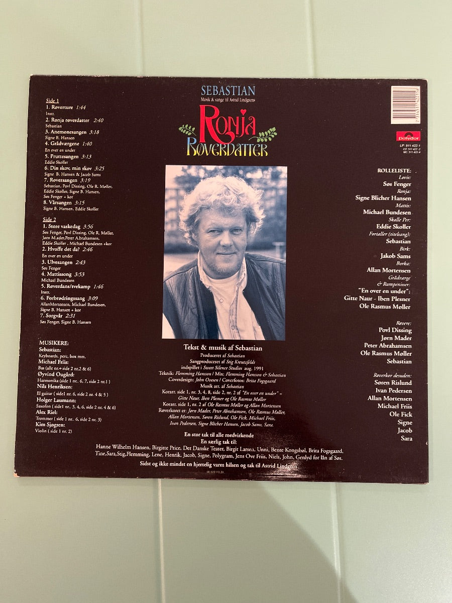 Sebastian – Ronja Røverdatter (VG+/VG+)