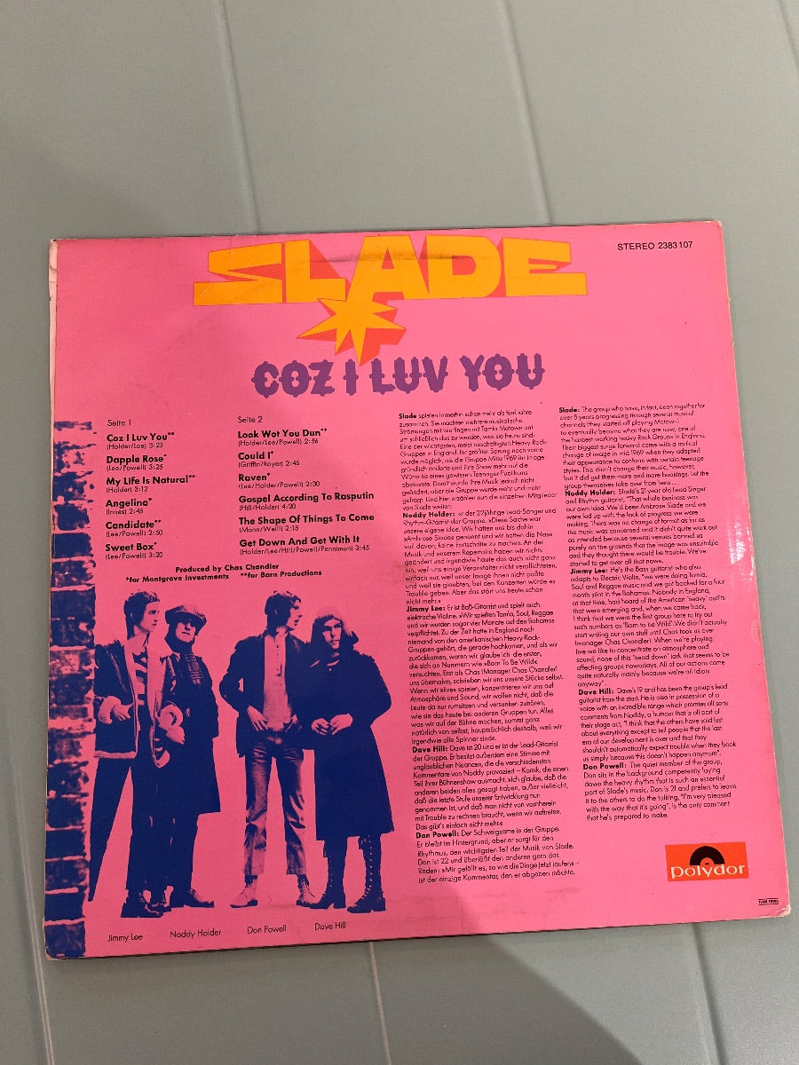 Slade – Coz I Luv You (VG/VG)