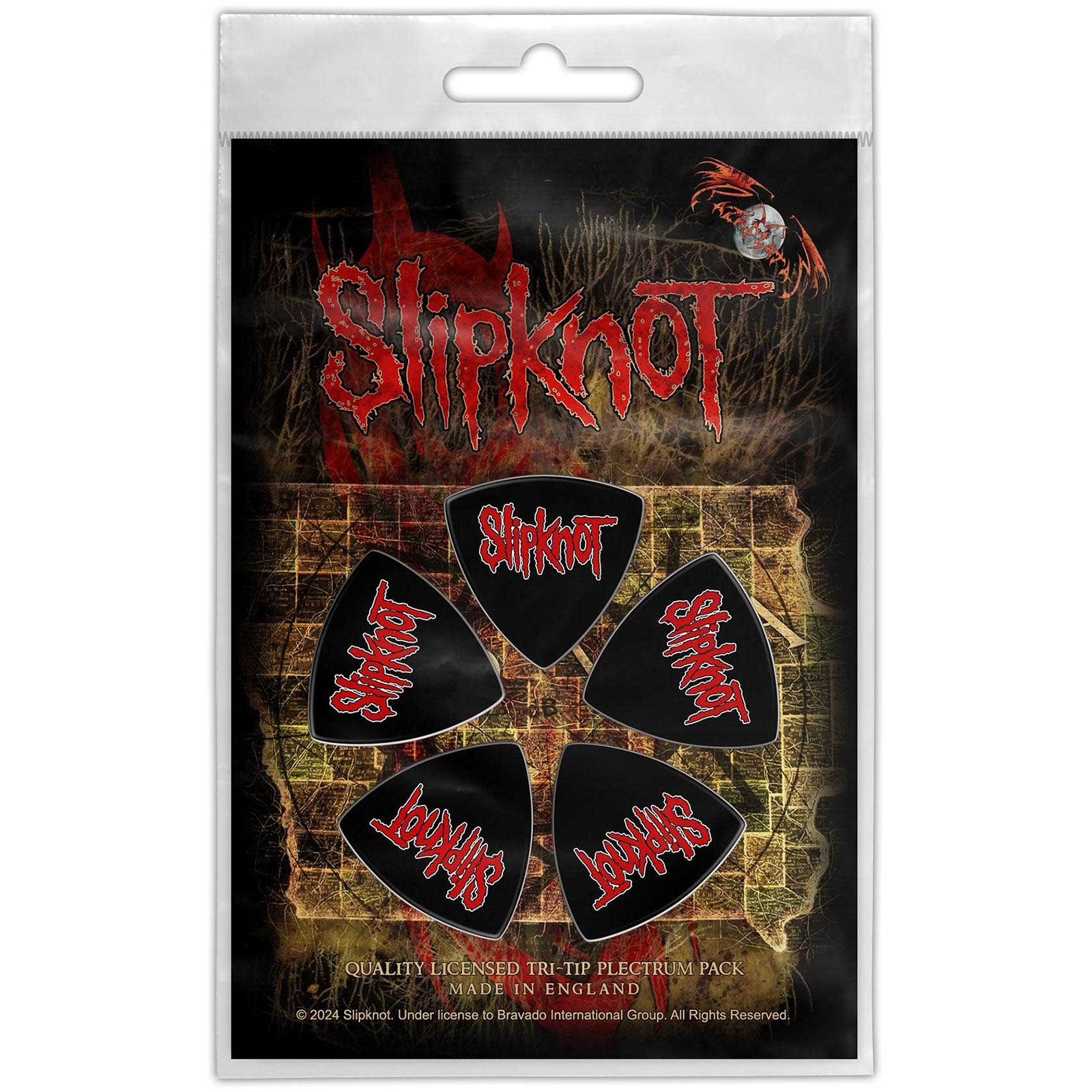 Slipknot Tri-Tip Plectrum Pack: Logo