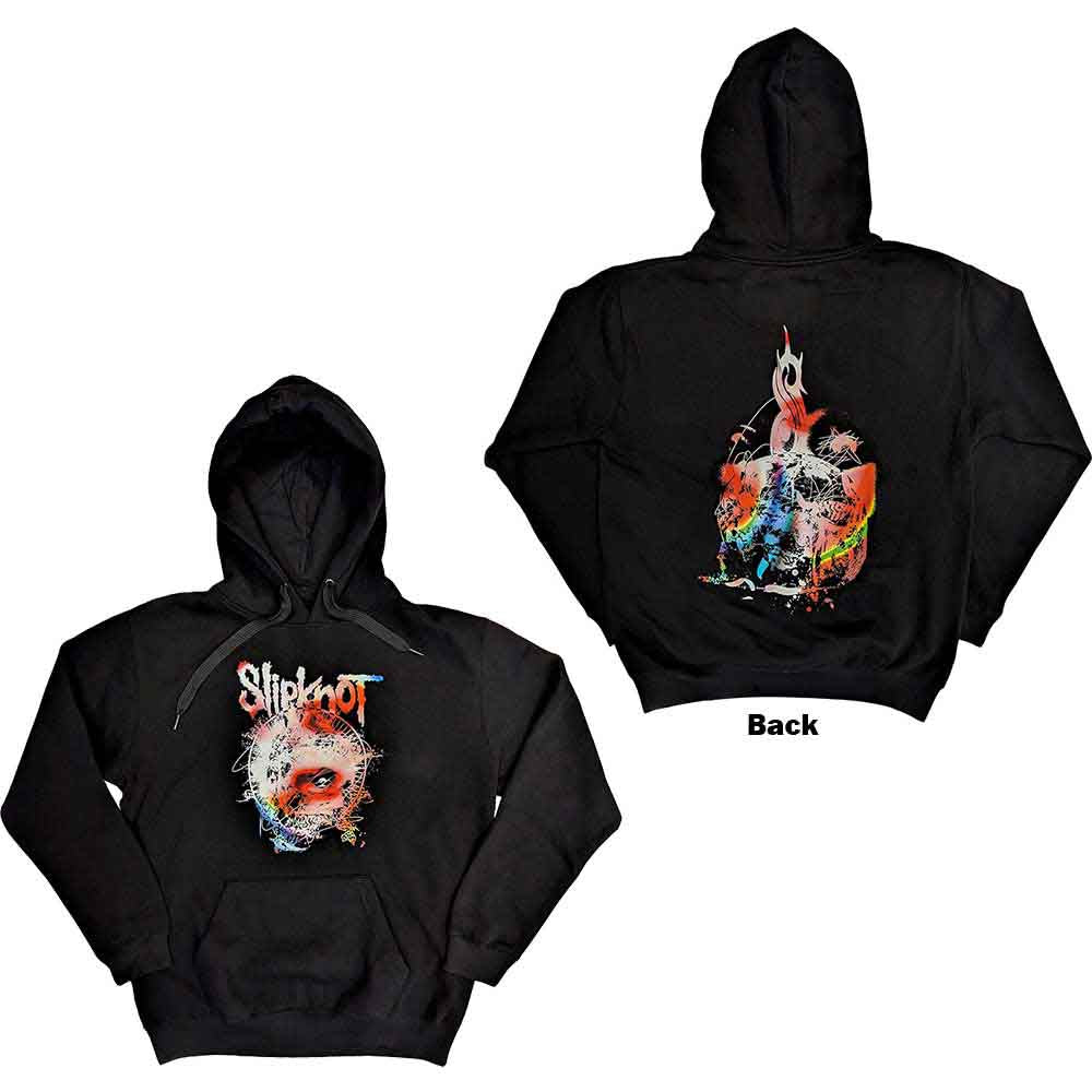 Slipknot Unisex Pullover Hoodie: Death (Black) (Back Print)