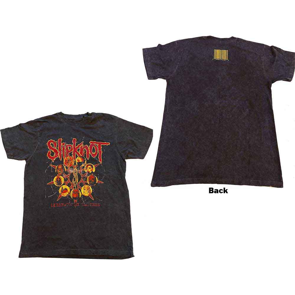 Slipknot Unisex T-Shirt: Liberate (Black) (Back Print & Wash Collection)