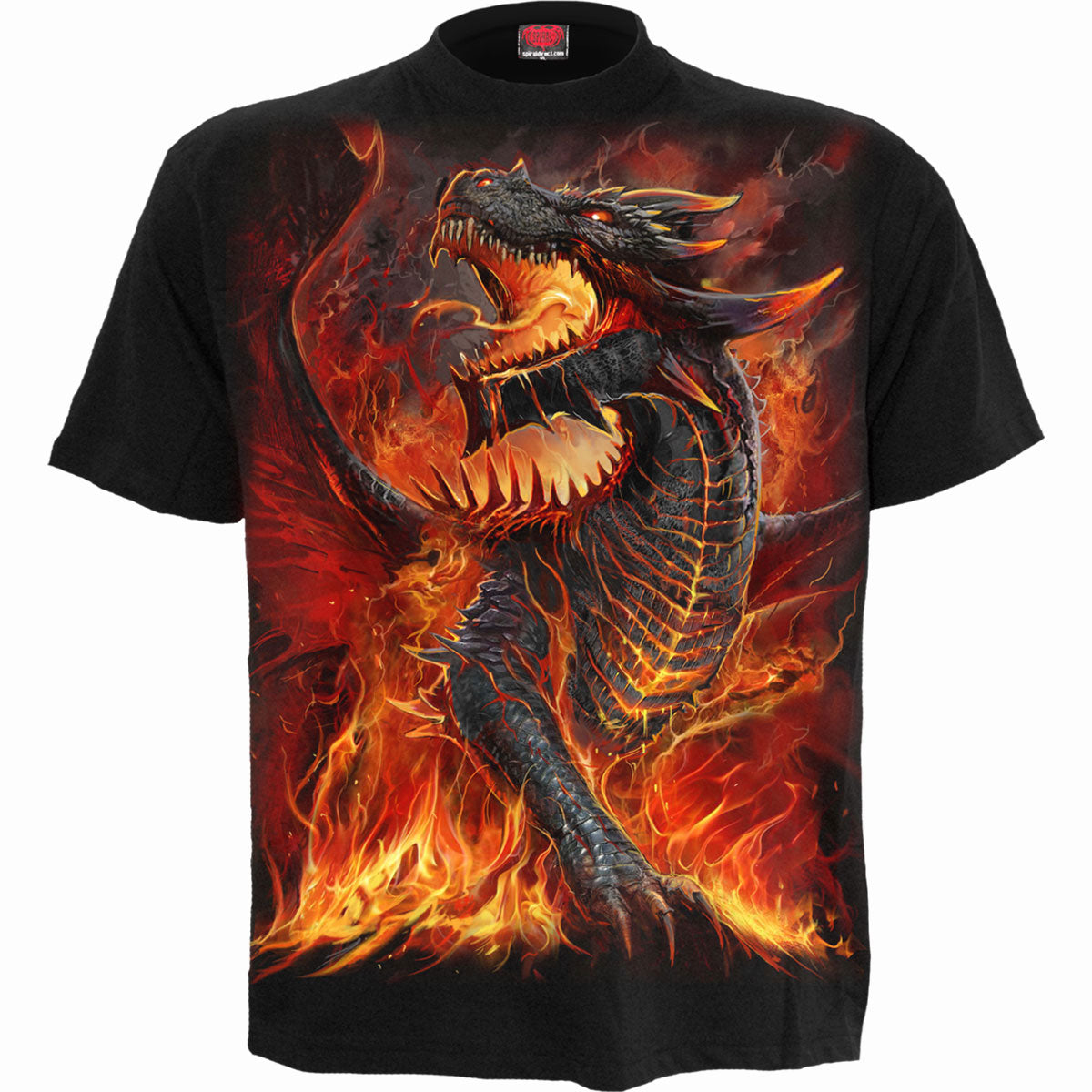 Spiral Kids T-Shirt: Draconis (Black) (Back Print)