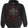 Spiral Unisex Pullover Hoodie: PC Gamer (Black) (Back & Sleeve Print)